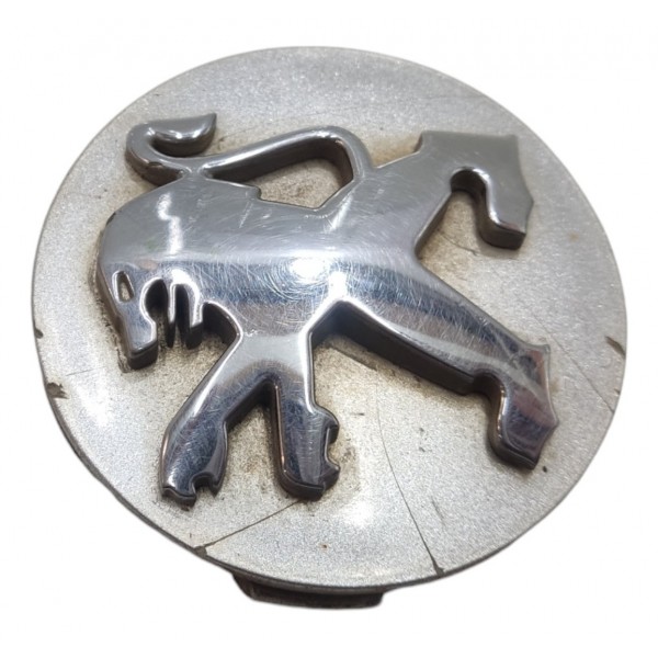 Calota Roda Central Peugeot 206 207 306 307 408 2007 2008 Cinza