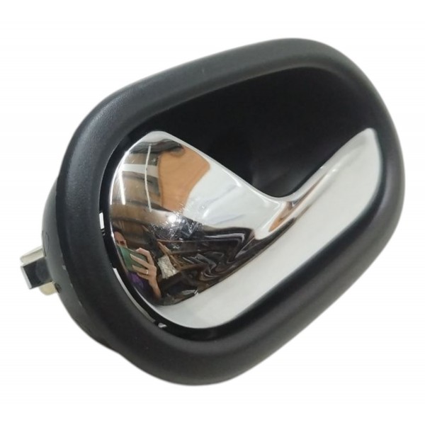 Maçaneta Interna Traseira Esquerda Sandero Logan 2015 A 2018 Cinza