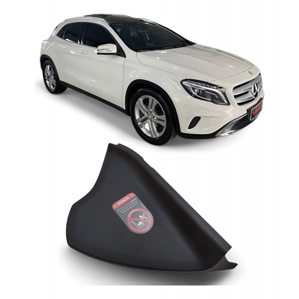 Acabamento Lateral Capa Painel Mercedes Gla200 2015 Direito Prateado Original