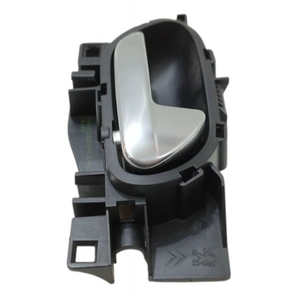 Kit 4 Maçaneta Interna Peugeot 2008 2014 2015 2016 2017 Cinza Dianteira/traseira
