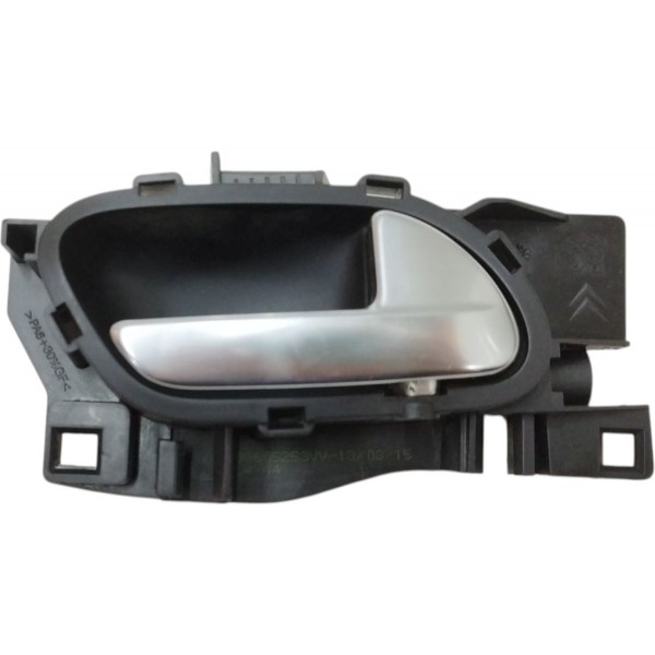 Kit 4 Maçaneta Interna Peugeot 2008 2014 2015 2016 2017 Cinza Dianteira/traseira