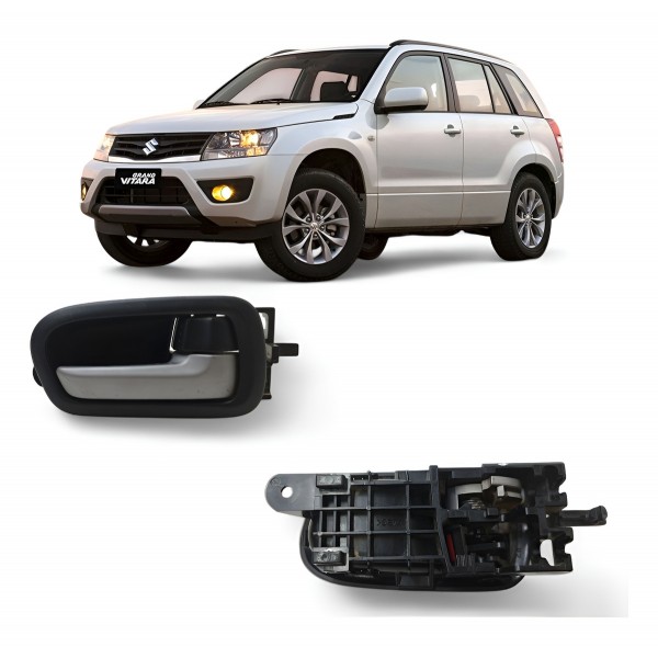 Maçaneta Interna Dianteira Direita Suzuki Vitara 2009 A 2015 Cinza Dianteira