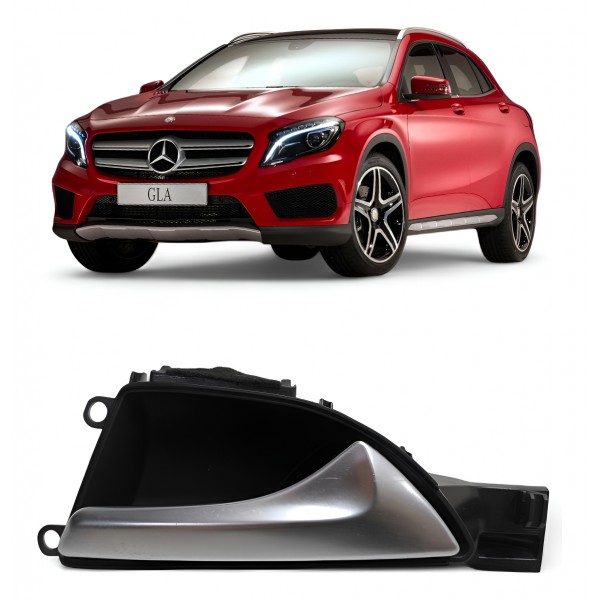 Maçaneta Interna Traseira Direita Mercedes Gla200 2014 2016 Cinza Traseira
