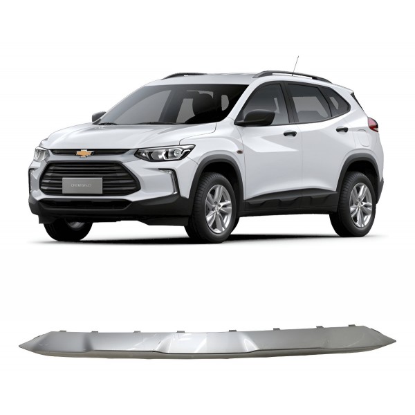 Spoiler Moldura Parachoque Chevrolet Tracker 2020 2021 2022 Cinza