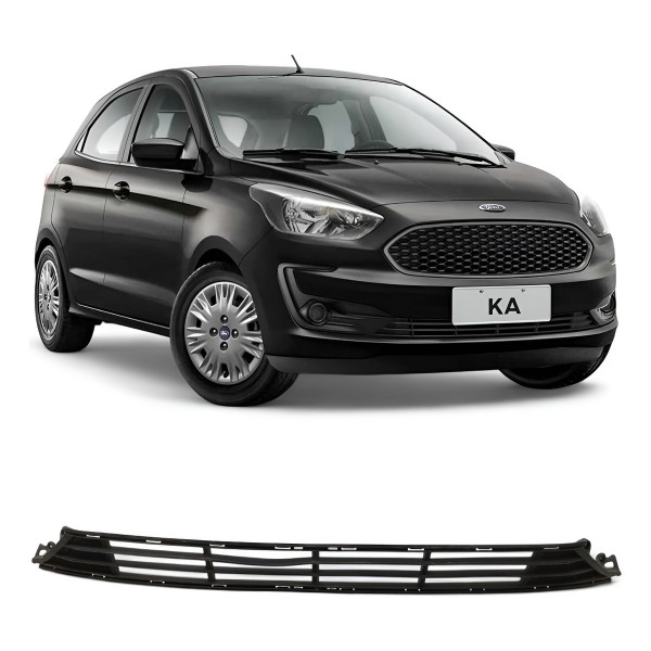 Grade Inferior Parachoque Ford Ka 2017 2018 2019 2020 Orig Preto Fosco