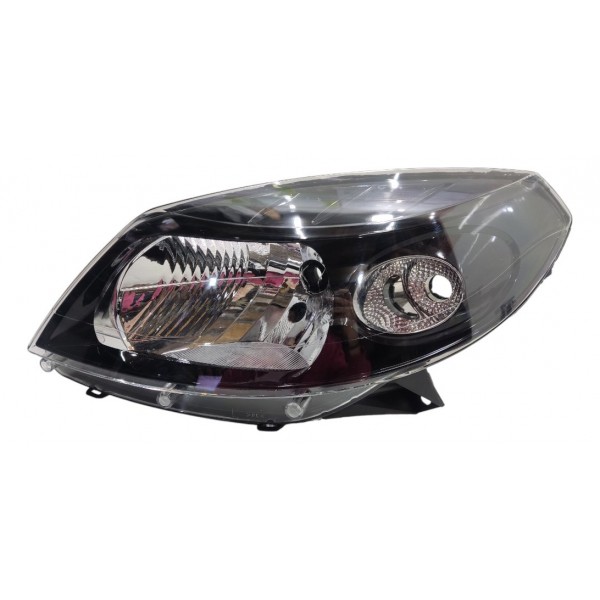 Farol Esquerdo Sandero 2007 2008 2009 2010 Máscara Negra Esquerdo/motorista