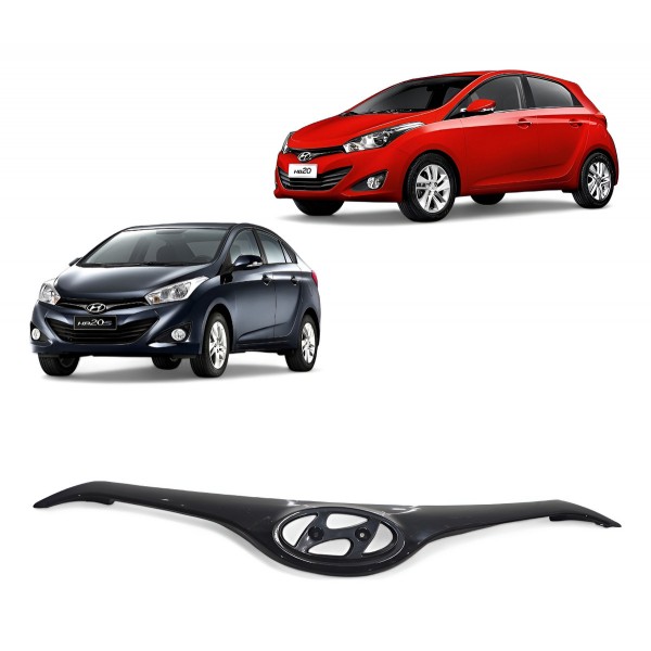 Grade Parachoque Dianteiro Hyundai Hb20 2013 2014 2015 Orig Preto Fosco