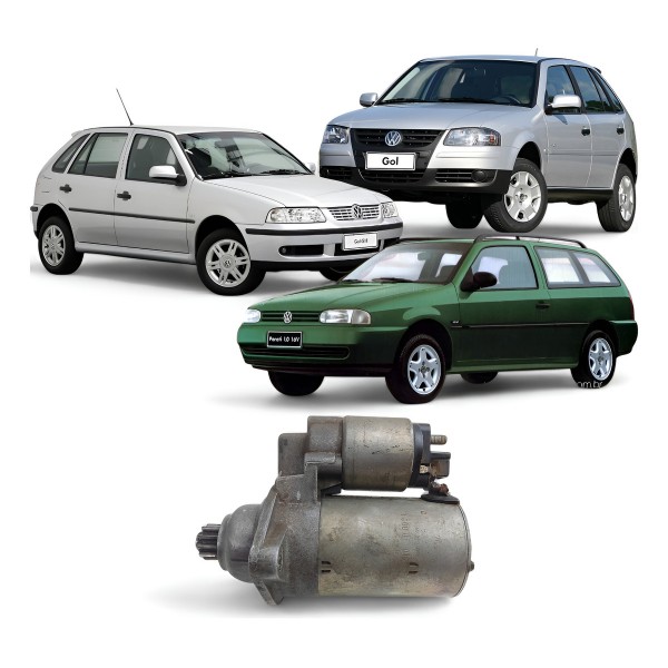 Motor Partida Arranque Vw Gol Parati G2 G3 G4 1.0 8v 16v