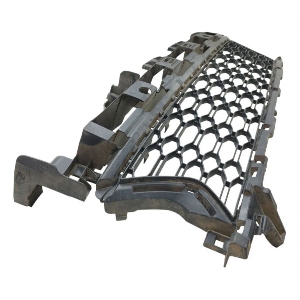 Grade Central Parachoque Renault Sandero 2014 2015 A 2019 Preto Fosco