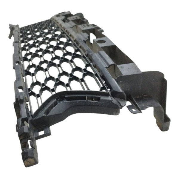 Grade Central Parachoque Renault Sandero 2014 2015 A 2019 Preto Fosco