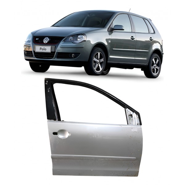 Porta Dianteira Direita Vw Polo 2007 2008 2009 2010 2011 Dianteira Direito Cinza