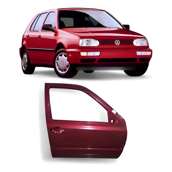 Porta Vw Golf 1994 1995 1996 1997 Dianteira Direita 4 Portas Dianteira Dirieta Bordô