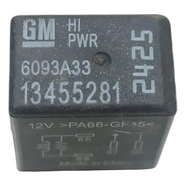 Relé Caixa Fusível 4 Pinos 12v Chevrolet 13455281 Original