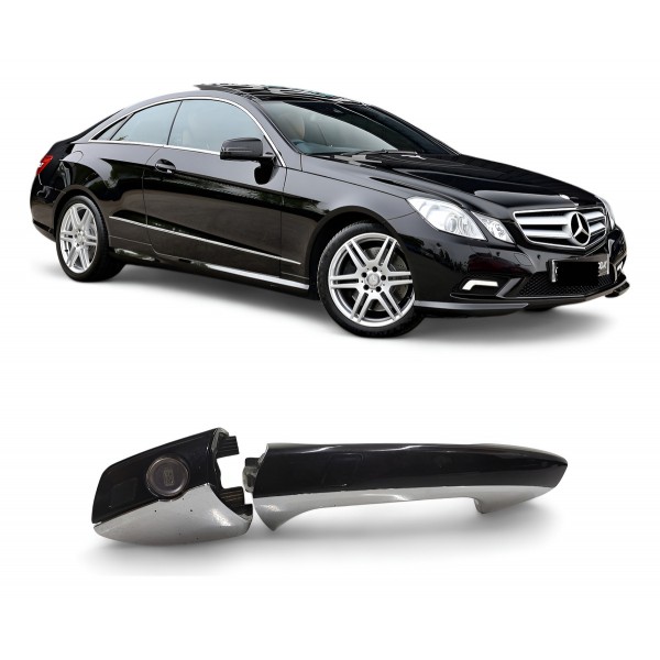 Maçaneta Dianteira Esquerda Mercedes E500 Coupe 2010 2011 Preto Dianteira