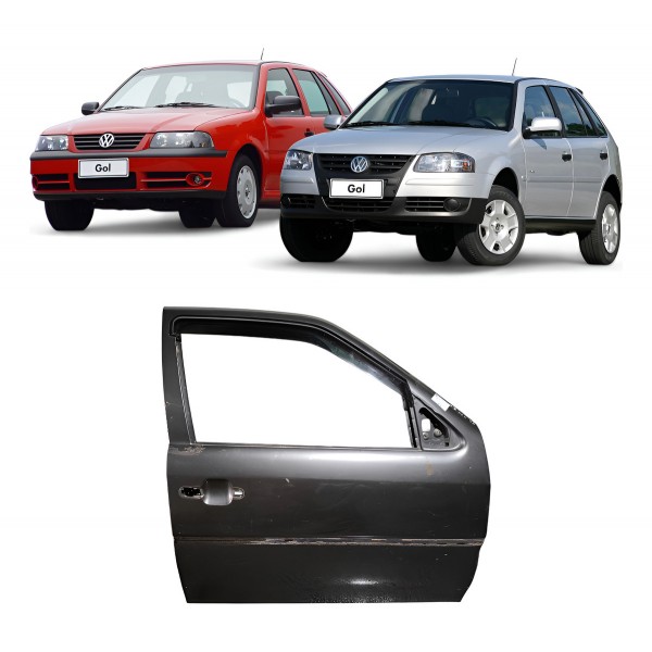 Porta Dianteira Direita Vw Gol G3 G4 2001 2002 2006 2007 Dianteira Direita Cinza-escuro