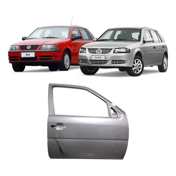 Porta Dianteira Direita Vw Gol G3 G4 2001 2002 2006 2007 Dianteira Direita Cinza