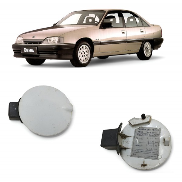 Portinhola Tanque Combustível Gm Omega 1993 A 1998 Branco 1995