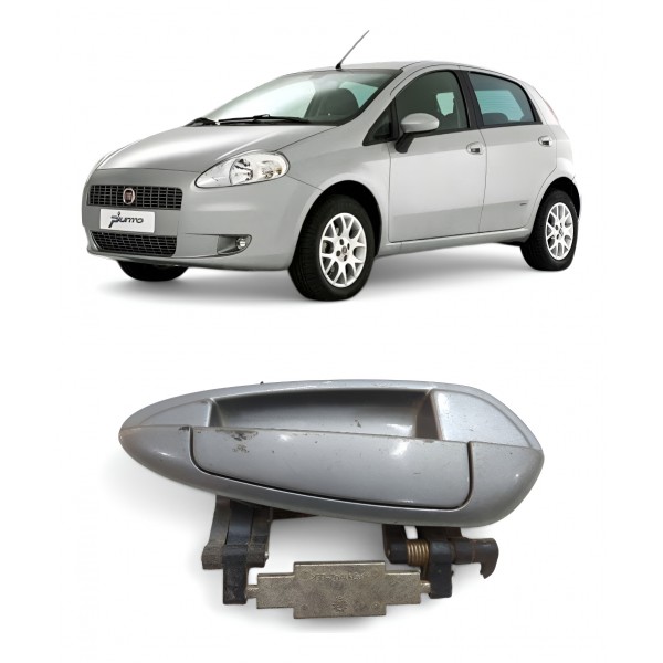 Maçaneta Externa Traseira Direita Fiat Punto Linea 2008 2013 Cinza