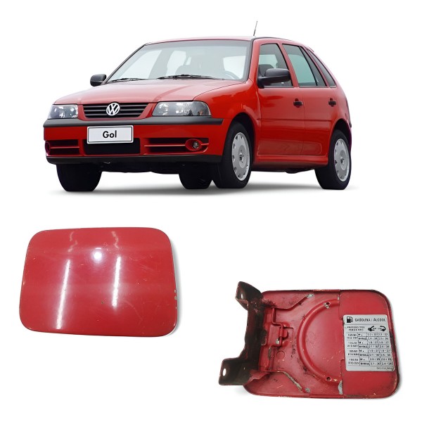 Portinhola Tanque Combustível Vw Gol G3 2000 A 2004 Vermelho 2002
