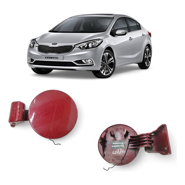 Portinhola Tanque Combustível Kia Cerato 2009 A 2013 Vermelho 2011