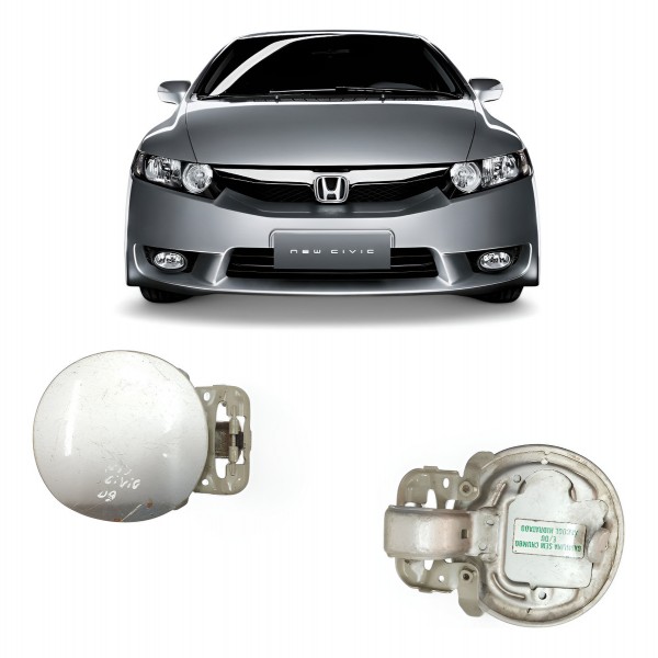 Portinhola Tanque Combustível Honda New Civic 2008 2009 2010 Cinza 2009