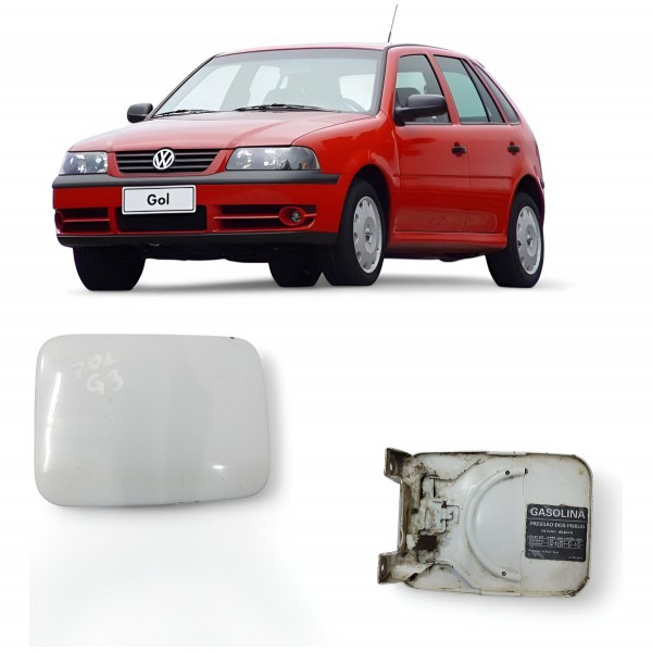 Portinhola Tanque Combustível Vw Gol G3 2000 A 2004 Branco 2002