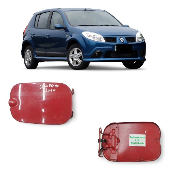 Portinhola Tanque Combustível Renault Sandero 2010 2011 2012 Vermelho 2011
