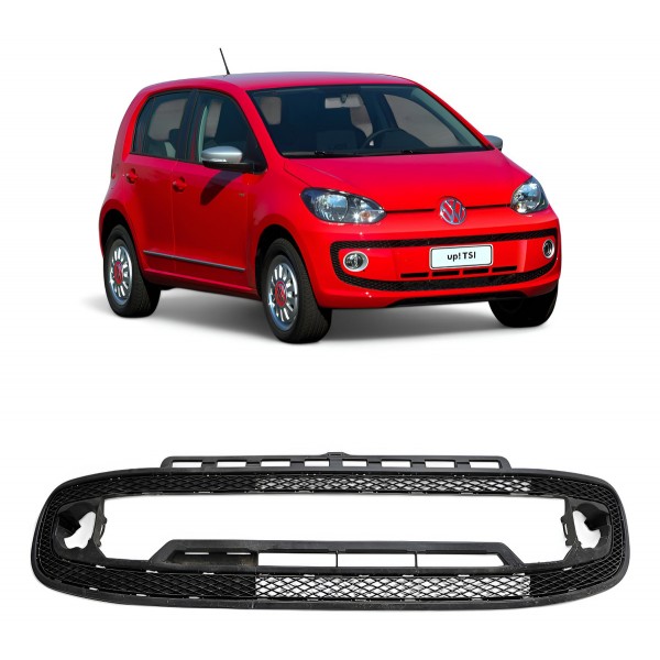 Grade Parachoque Dianteiro Vw Up 2018 2019 2020 2021 Preto Fosco