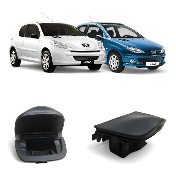 Moldura Cinzeiro Peugeot 206 207 2008 2009 2010 2011 A 2013