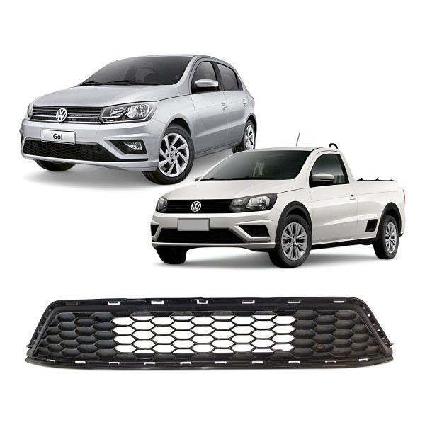Grade Inferior Vw Gol Voyage Saveiros G7 G8 2016 A 2023 Preto Fosco