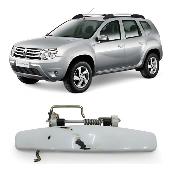 Maçaneta Externa Traseira Direita Duster 2011 2012 A 2019 Branco