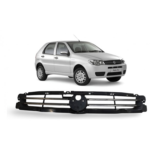 Grade Dianteira Radiador Fiat Palio 2013 2014 2015 2016 Preto Fosco