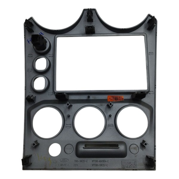 Moldura Central Ar Condicionado Ford Fiesta 2009 2010 A 2014 Preto