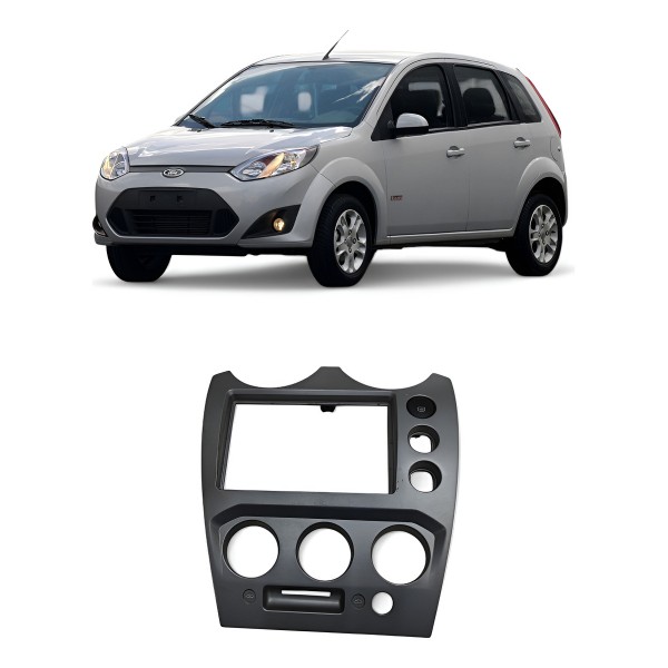 Moldura Central Ar Condicionado Ford Fiesta 2009 2010 A 2014 Preto
