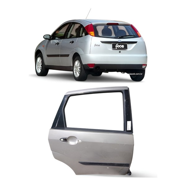 Porta Traseira Direita Ford Focus Hatch 1998 1999 A 2008 Traseira Direita Cinza