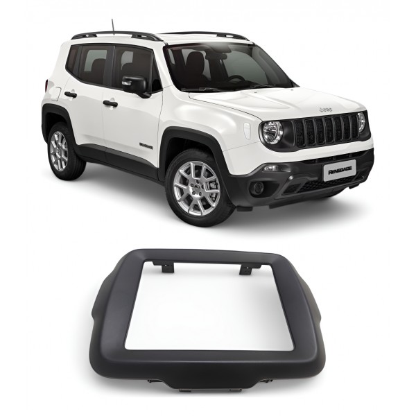 Moldura Painel Multimida Jeep Renegade 2019 2020 2021 2022