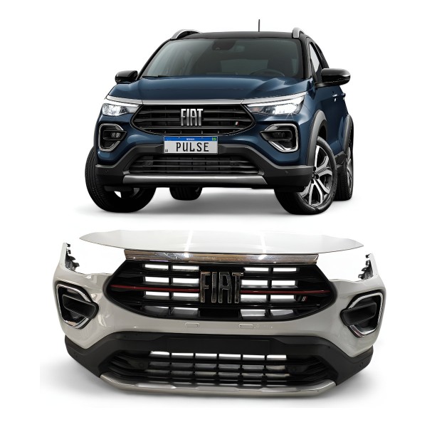 Parachoque Dianteiro Fiat Pulse Impetus 2021 2022 2023 2024 Branco