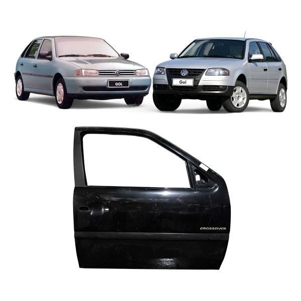 Porta Dianteira Direita Vw Gol G3 G4 2001 2002 2006 2007 Dianteira Direita Preto