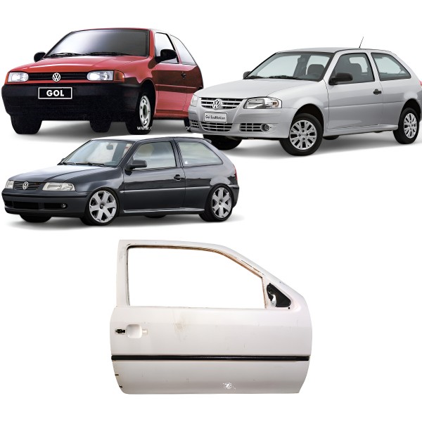 Porta Dianteira Direita Vw Gol G2 G3 G4 1997 A 2011 2 Portas Dianteira Direita Branco
