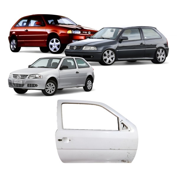 Porta Direita Volkswagen Gol G2 G3 G4 2 Portas 1997 A 2011 Dianteira Direita Branco