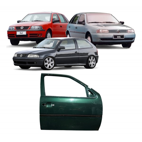 Porta Dianteira Direita Vw Gol G3 G4 2001 2002 2006 2007 Dianteira Direita Verde-escuro