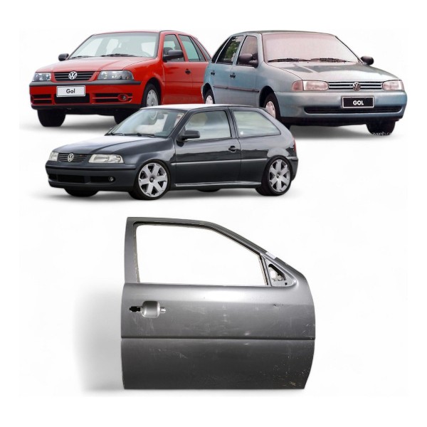 Porta Dianteira Direita Vw Gol G3 G4 2001 2002 2006 2007 Dianteira Direita Cinza-escuro