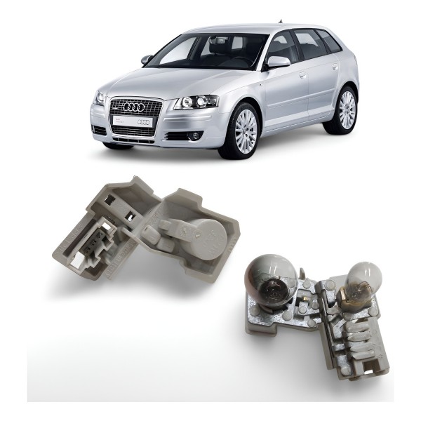 Circuito Soquete Direito Tampa Audi A3 Sportback 2006 A 2008 Direito/passageiro Cinza