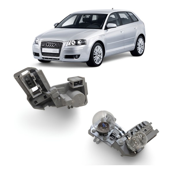 Circuito Soquete Esquerdo Tampa Audi A3 Sportback 2009 2013 Esquerdo/motorista Cinza