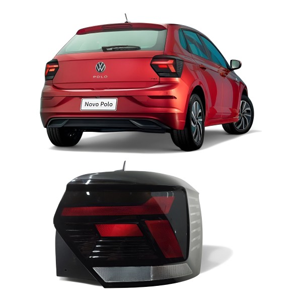 Lanterna Traseira Vw Polo Highline 2022 2023 2024 Fumê Direito/passageiro Fumê