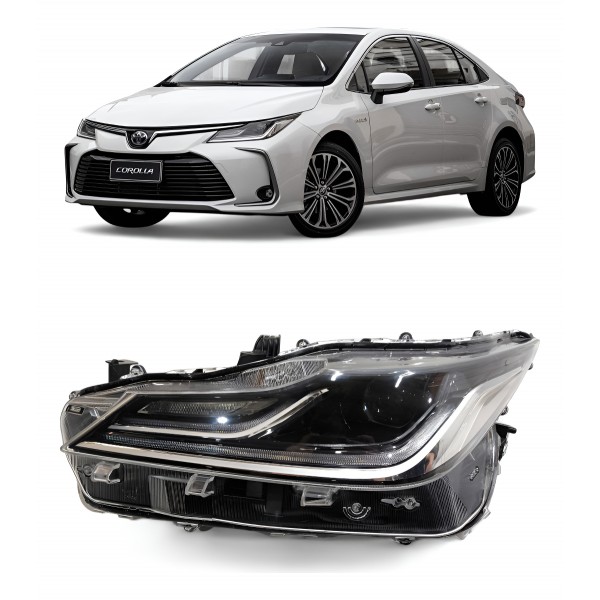 Farol Esquerdo Toyota Corolla Altis 2020 2021 2022 Led Orig Esquerdo/motorista