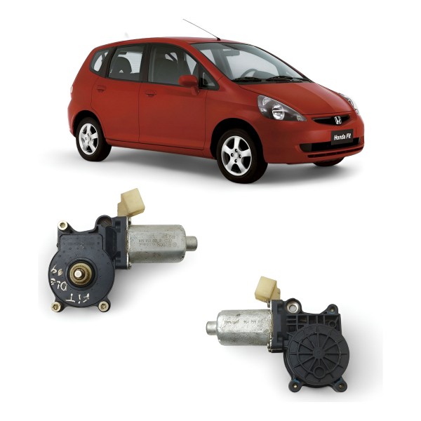 Motor Máquina Vidro Dianteira Esquerda Honda Fit 2004 A 2008