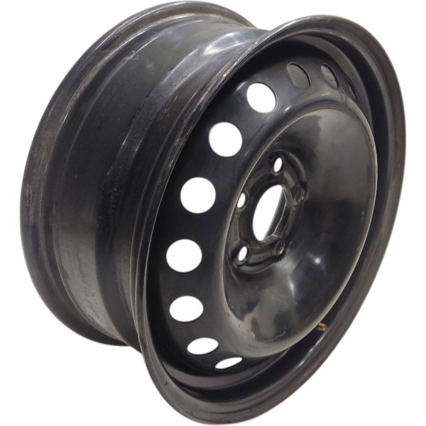 Roda Ferro Aro 16 Estepe Fiat Toro 5x110 5 Furos Original Preto