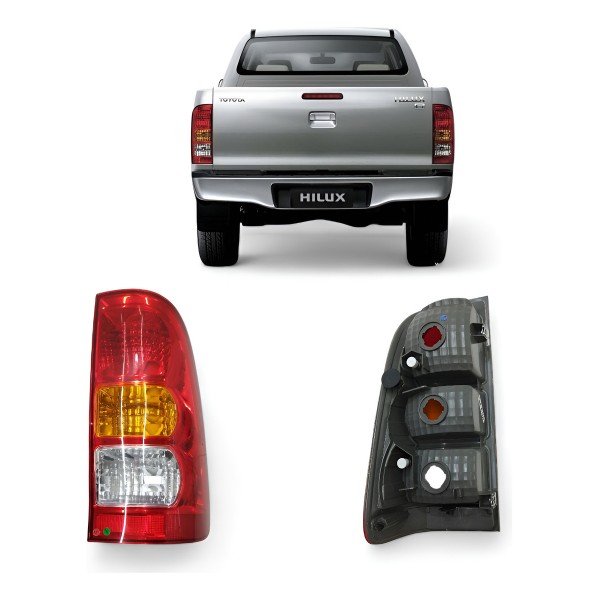 Lanterna Direita Toyota Hilux 2004 2005 2006 2007 A 2012 Direito/passageiro Vermelho