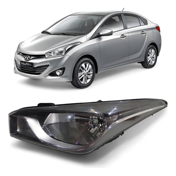 Farol Esquerdo Hyundai Hb20 2012 2013 2014 2015 2016 A 2019 Esquerdo/motorista